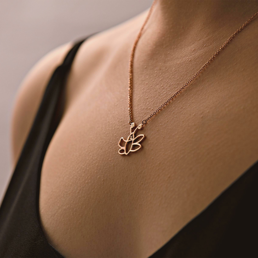 Custom Drawing Necklace | 18ct Gold