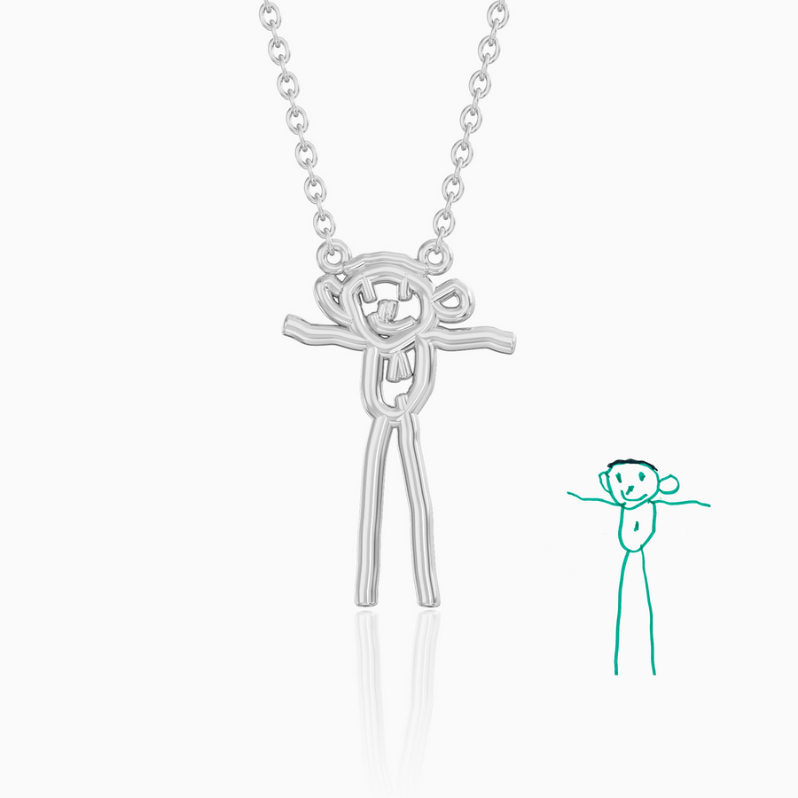 Custom Drawing Necklace | 9ct Gold
