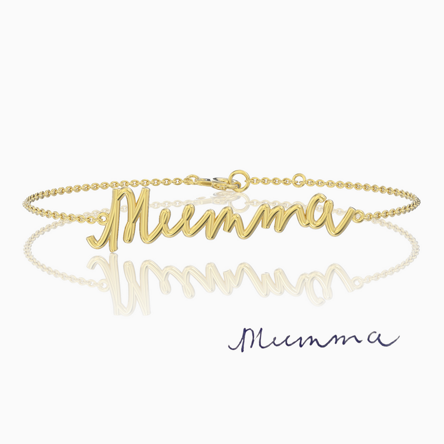 Custom Handwritten Bracelet | 9ct Gold