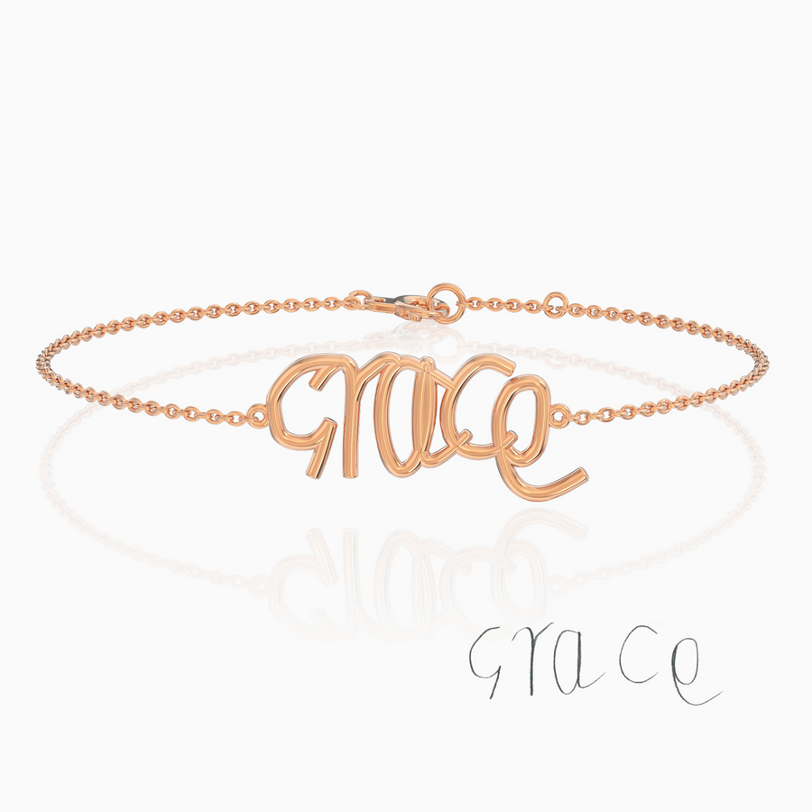 Custom Handwritten Bracelet | 18ct Gold