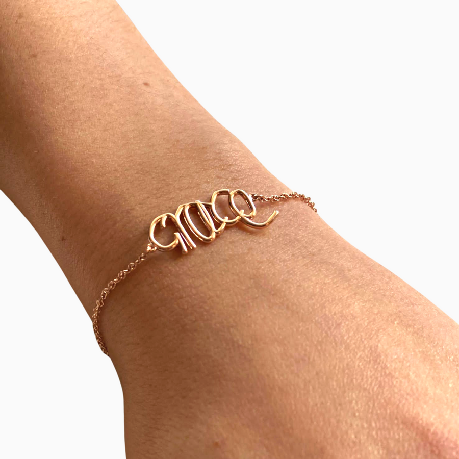 Custom Handwritten Bracelet | 18ct Gold
