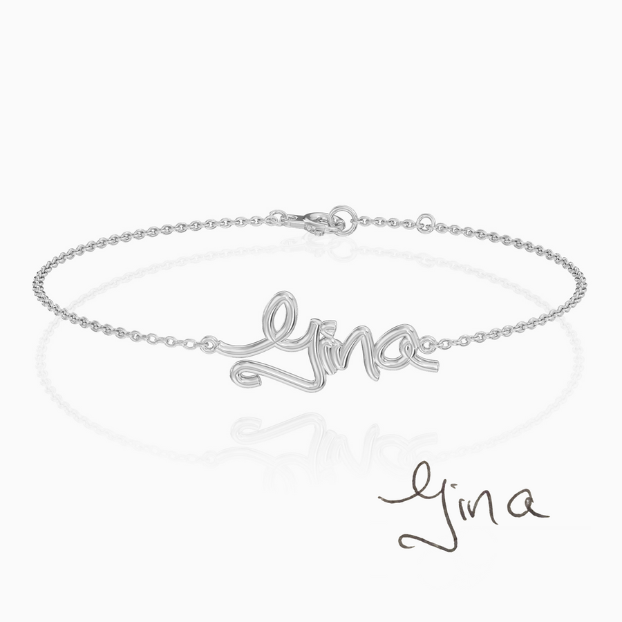 Custom Handwritten Bracelet | 9ct Gold