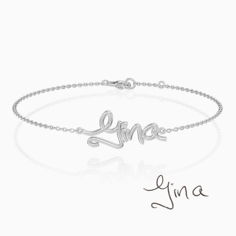 Custom Handwritten Bracelet | Silver