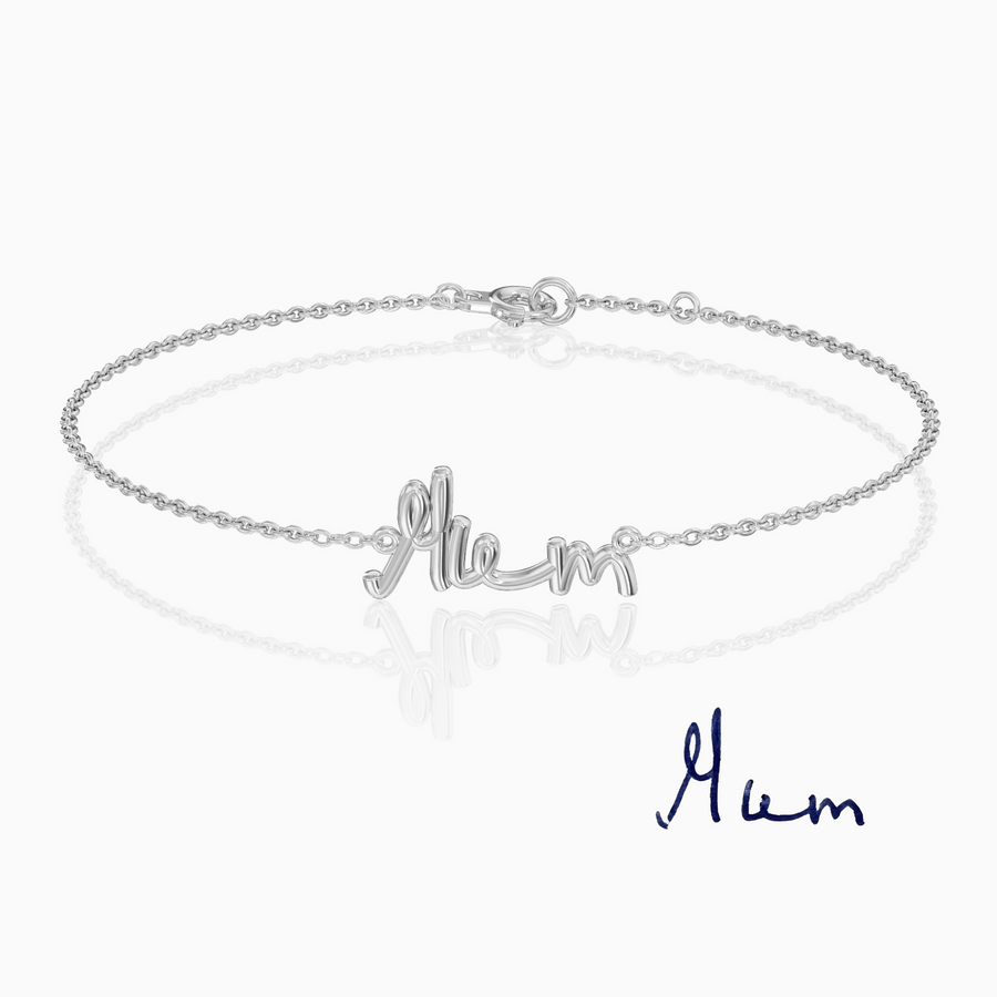 Custom Handwritten Bracelet | Silver