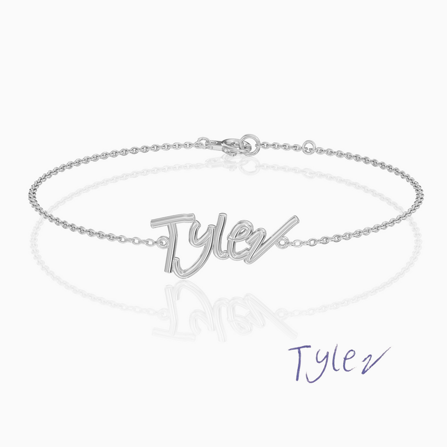 Custom Handwritten Bracelet | Silver