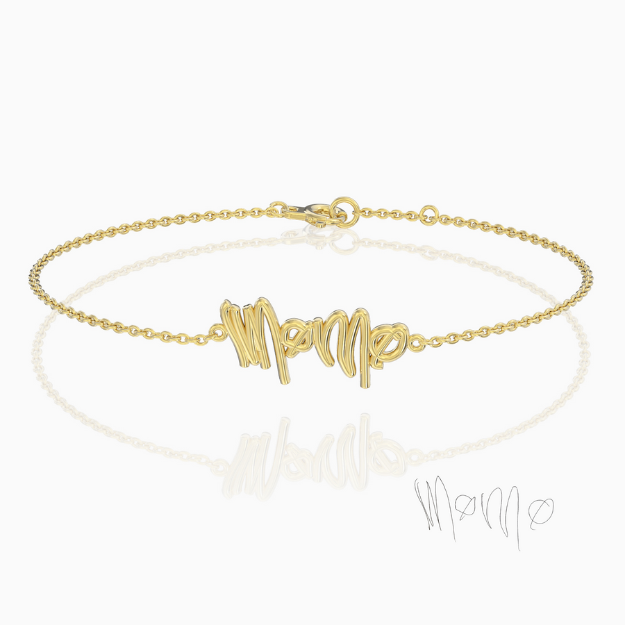 Custom Handwritten Bracelet | 18ct Gold