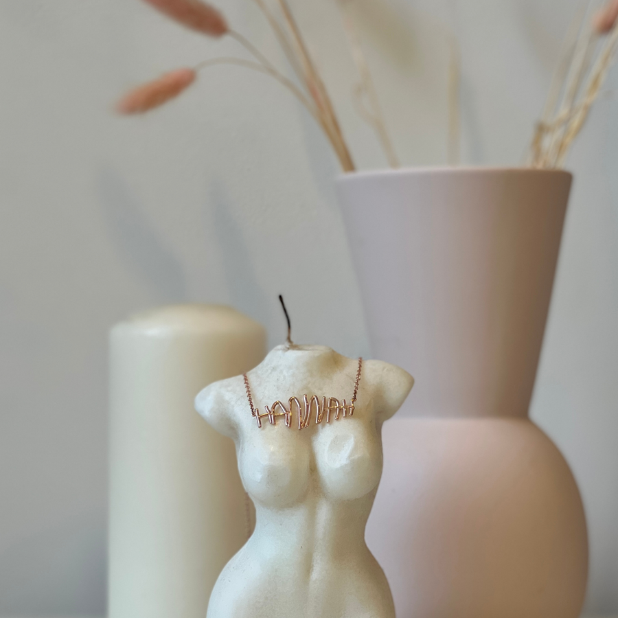 Custom Handwritten Necklace | 18ct Gold